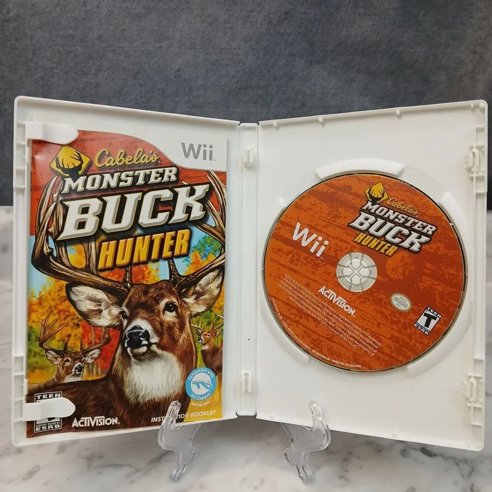 Cabela's Monster Buck Hunter Wii Video Game Hunting Multiplayer Shooter